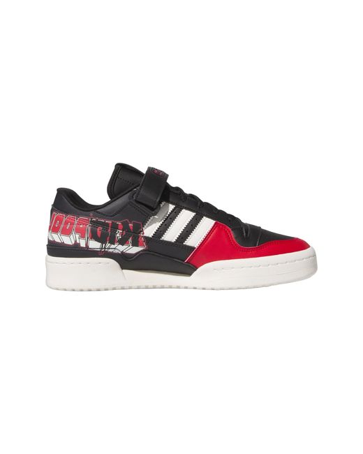 Adidas Black X Marvel Forum Low 'Deadpool' for men