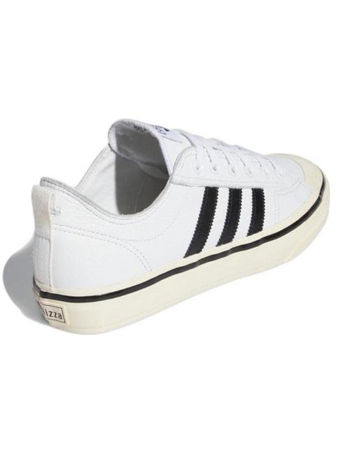 Adidas White Nizza Rf 74 Shoes 'Cloud Gum' for men