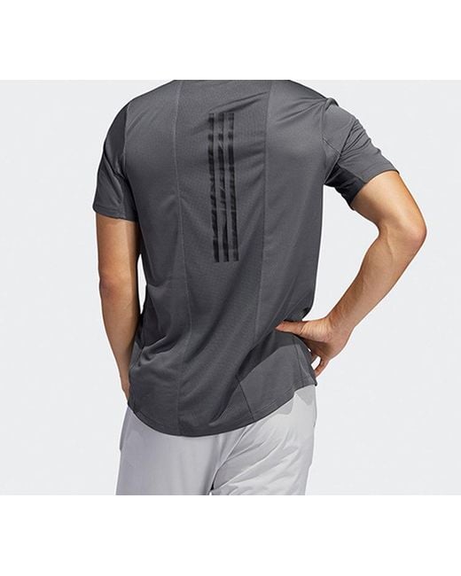 Adidas Gray Trg Tee H.Rdy Sports Training Short Sleeve for men