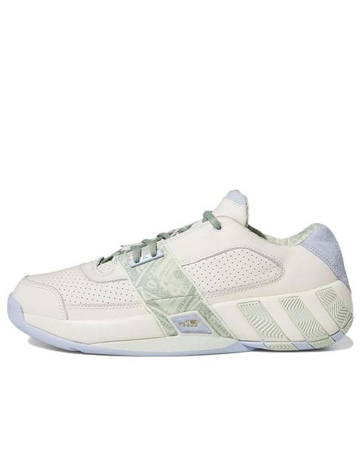 Adidas White Agent Gil Restomod Shoes 'Chalk Linen' for men