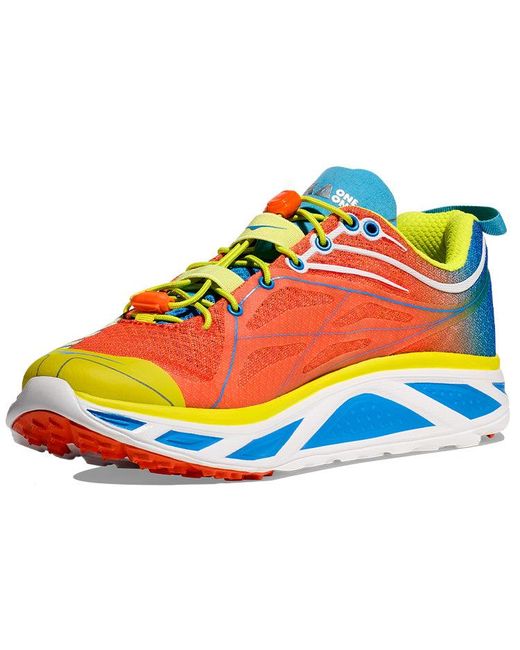 Hoka One One Blue Huaka Origins 'Evening Primrose Flame' for men