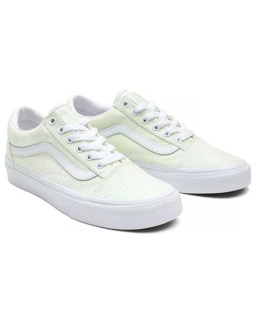 Vans White Old Skool 'Uv Glitter' for men