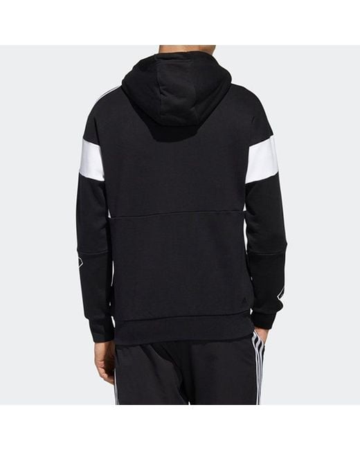 Adidas Black Ub Htt Silo Splicing Hooded Jacket for men