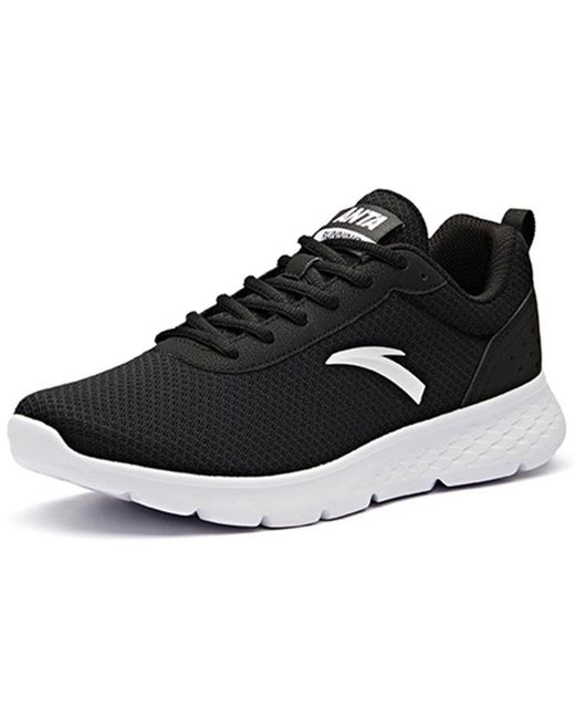 Anta Black Sportswear Running Sneakers for men