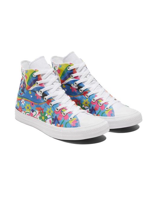 Converse Blue Chuck Taylor All Star High 'Pride' for men