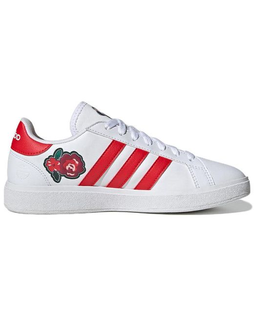 Adidas White (Wmns) X Disney Grand Court Base 2.0 Lifestyle Vivid'