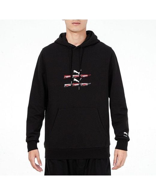 PUMA Blue Sports Knit Cardigan Hoodie for men