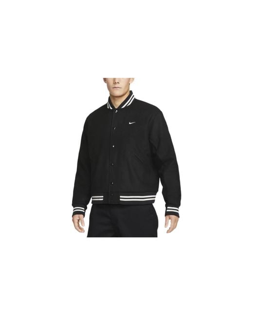 Nike Black Nsw Varsity Jacket for men