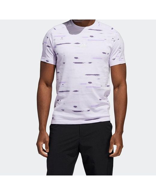 Adidas White Jaq Printing Short Sleeve T-Shirt for men