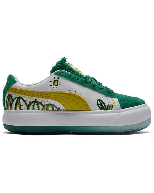 PUMA Blue (Wmns) X Flabjacks Suede Mayu 'Fuzzy Cactus Park'