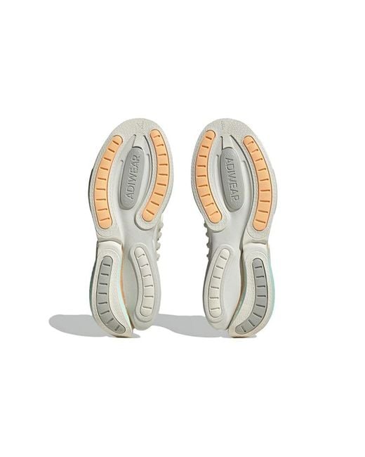 Adidas White Alphaboost V1 Shoes Aqua' for men