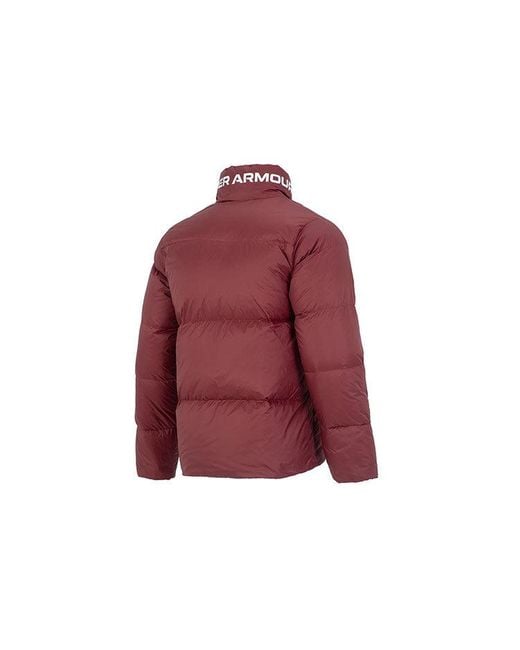 Under Armour Red Logo Puffer Jacket for men