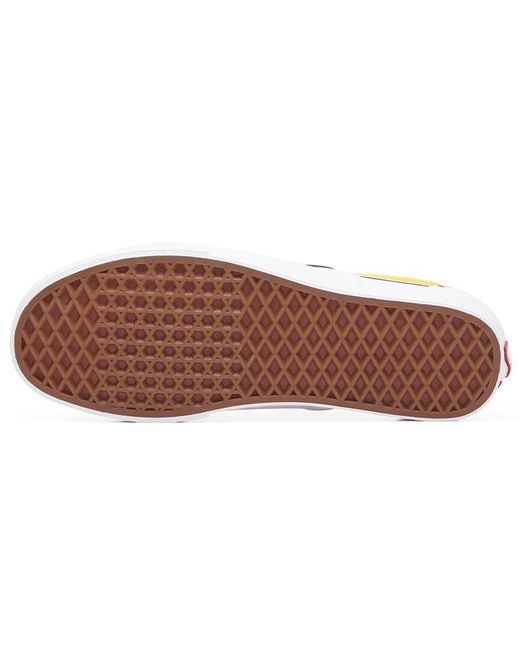 Vans Yellow Classic Slip-On 'Checkerboard for men