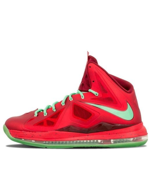 Nike Red Lebron 10 "Christmas" Shoes for men