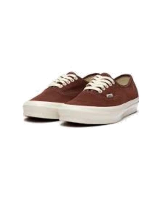 Vans Red Og Authentic Lx Suede for men