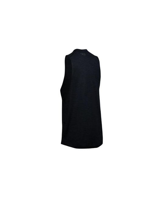 Under Armour Blue Project Rock Charged Cotton Tank for men