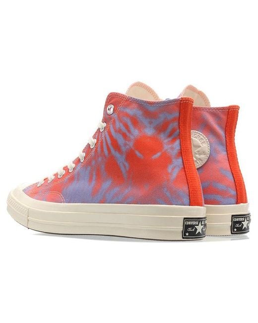 Converse Red Chuck 70 High 'Coral Twilight Tie Dye' for men