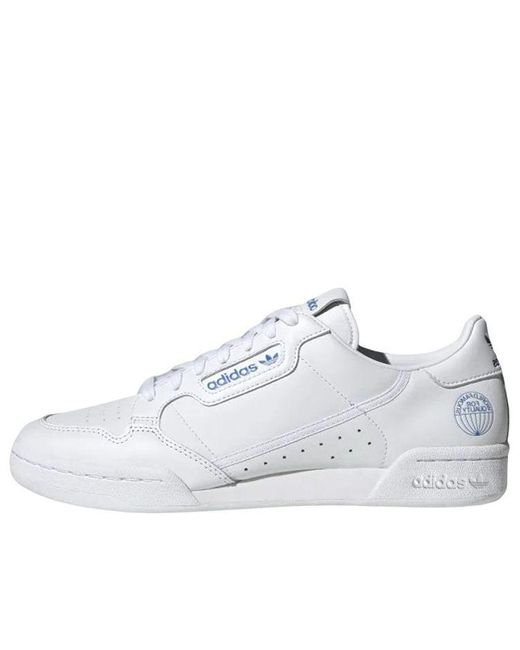 Adidas White Continental 80 'World Famous For Quality' for men