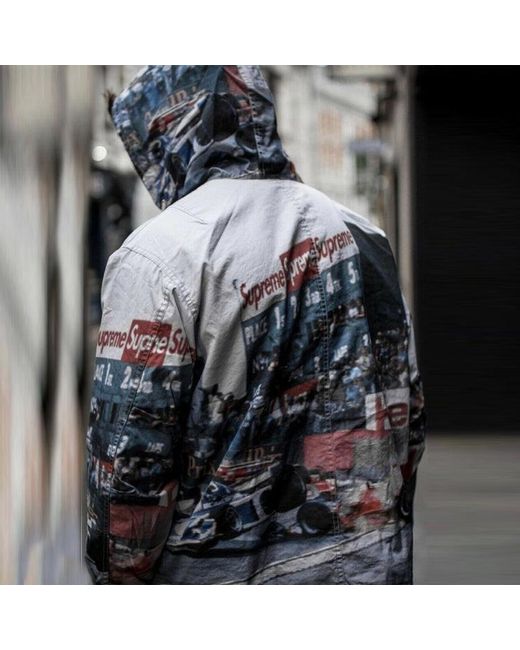 Supreme Blue Grand Prix Parka for men