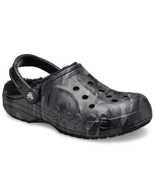 CROCSTM Black Wear-Resistant Cozy Sports Sandals
