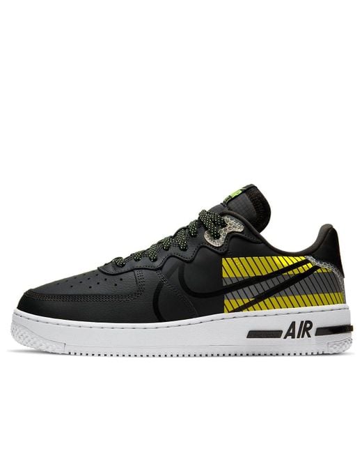Nike Brown 3M X Air Force 1 React Lx 'Anthracite Volt' for men