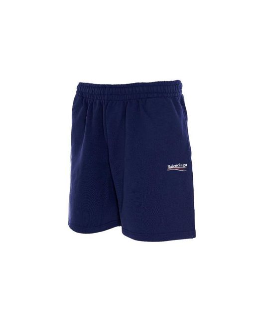 Balenciaga Blue Political Campaign Short for men