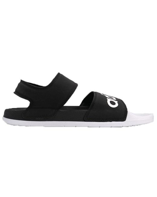 Adidas Black Adilette Sandal 'Core' for men