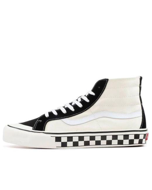 Vans White Sk8-Hi 138 Decon Sf 'Checkers'