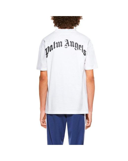 Palm Angels White Bear Graphic T-shirt for men