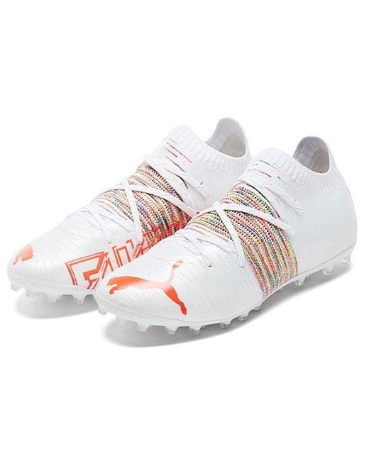 PUMA White Future Z 1.1 Mg Soccer Cleats for men