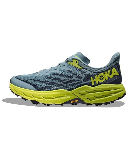 Hoka One One Blue Speedgoat 5 2E Wide 'Stone' for men