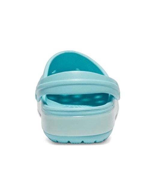 CROCSTM Blue Classic Clog Translucent Beach Ice Sandals for men