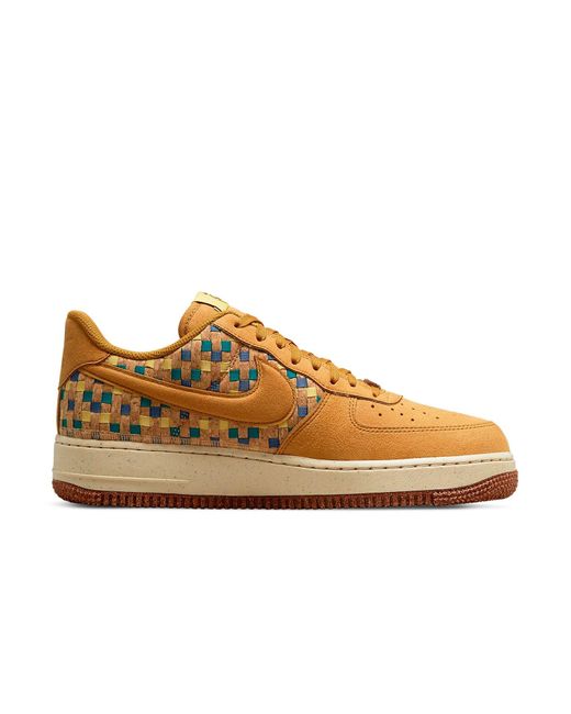 Nike Brown Air Force 1 Low N7 'Woven' for men