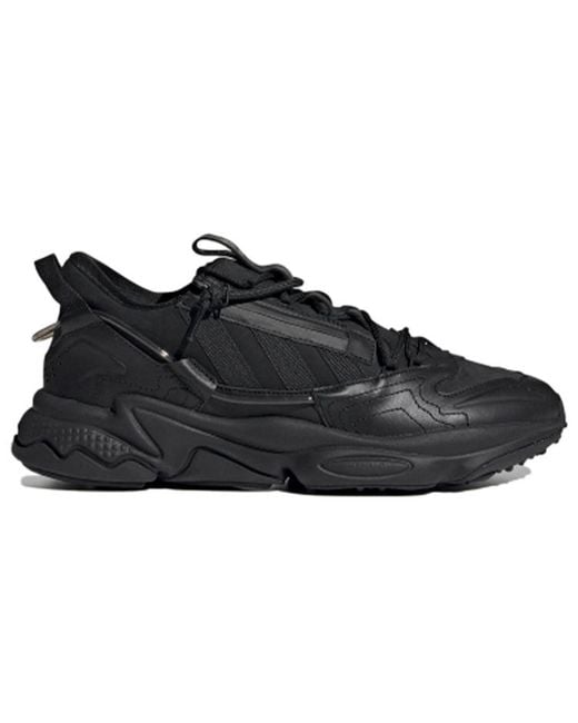 Adidas Black Originals Ozweego Zip Shoes for men