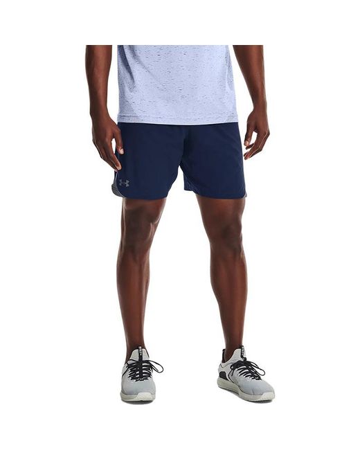Under Armour Blue Elevated Woven Sports Shorts for men