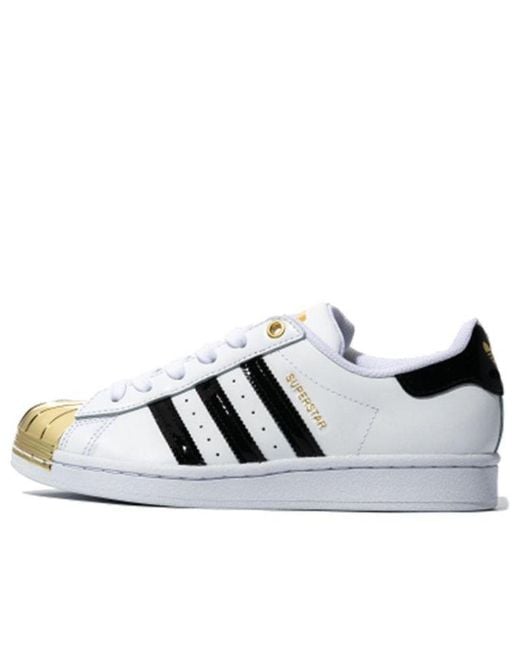 Adidas White (Wmns) Superstar Metal Toe Metallic'