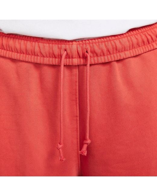 Nike Red X Stussy Pigment Dyed Sweatpants 'Habanero' for men