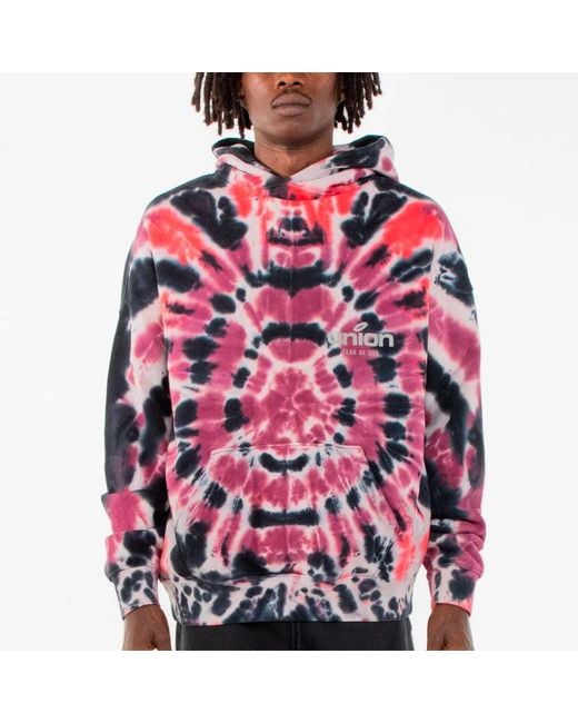 Fear Of God Red Fw21 Vintage Hoodie X Union La 'Tie Dye' for men