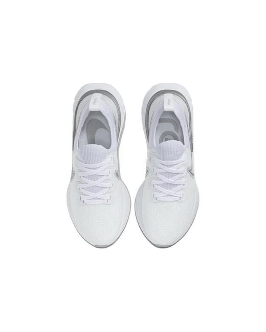 Nike White (Wmns) React Infinity Run Flyknit Metallic'