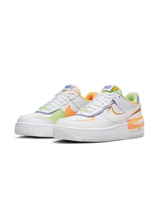Nike White (Wmns) Air Force 1 Shadow