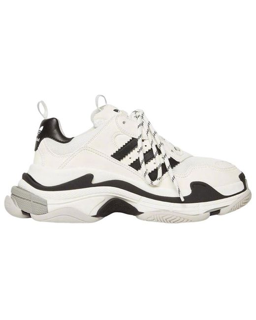 Adidas White X Balenciaga Triple S Sneaker