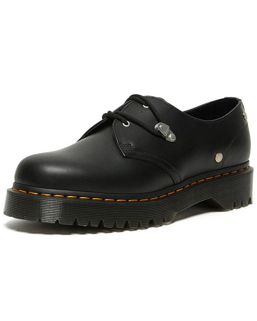 Dr. Martens Black 1461 Bex Stud Leather Shoes 'Carbon' for men