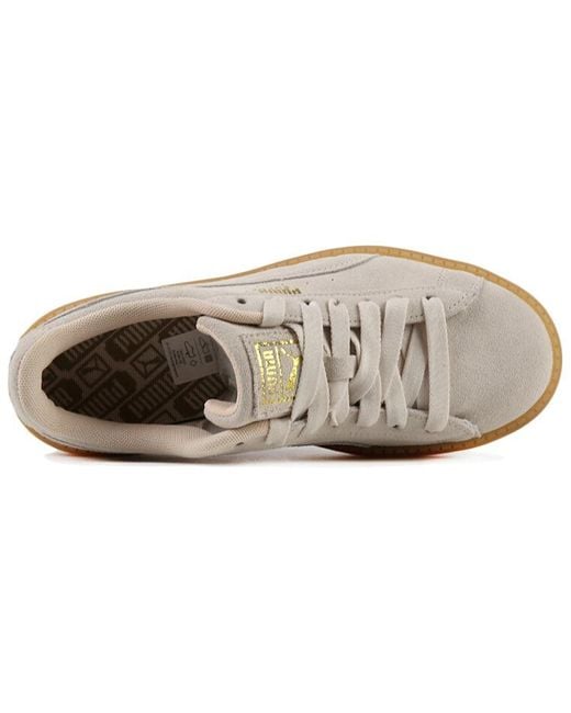 PUMA White (Wmns) Platform Trace 'Pastel Parchment'