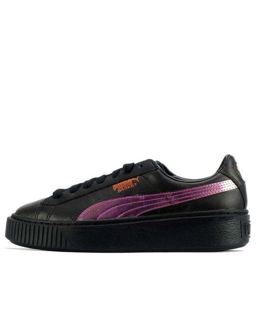 PUMA Black (Wmns) Basket Platform