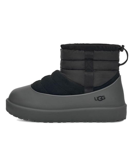 Ugg Black Classic Mini Pull-On Weather Boot