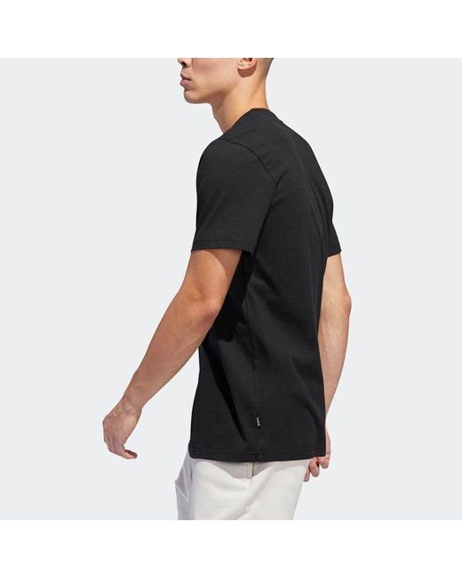 Adidas Black Originals Loose Leisure Sports Short Sleeve S for men