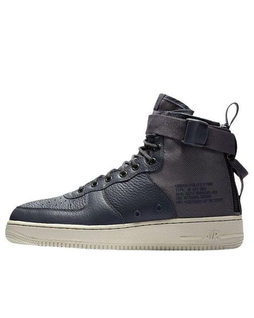 Nike Blue Sf Air Force 1 Mid 'Dark' for men