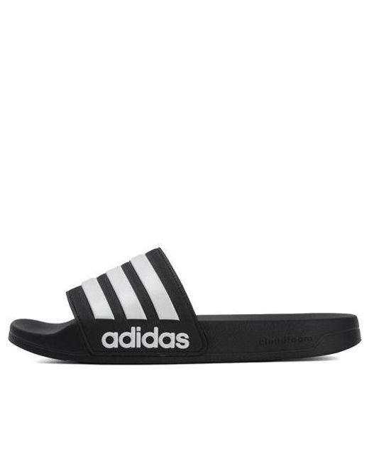 Adidas Black Adilette Cf Slides 'Core' for men