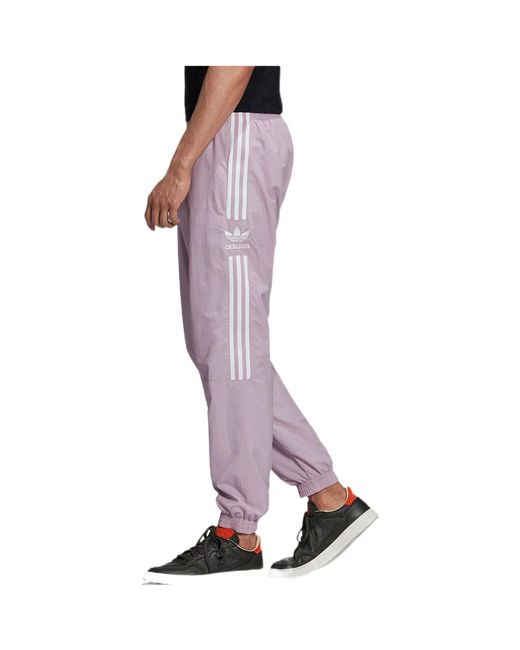 Adidas Purple Lock Up Joggers for men