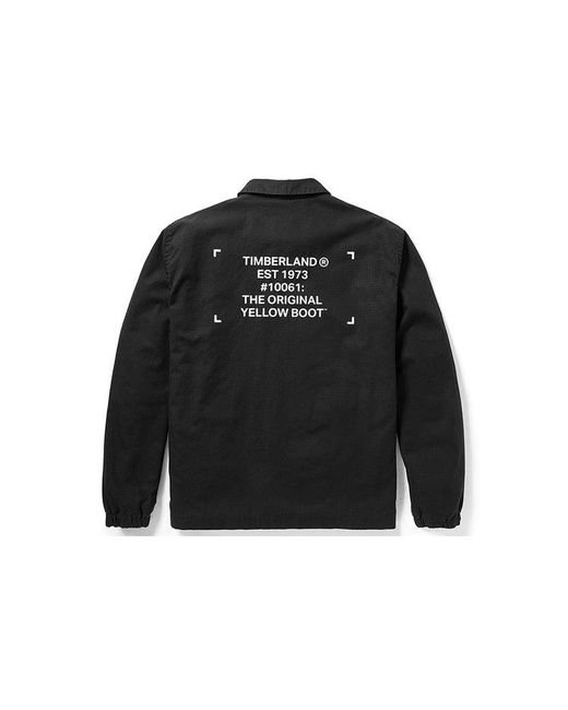 Timberland Black Smu Workwear Coach Jacket for men